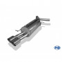 Silencieux arrière inox 2x90mm type 14 pour VOLKSWAGEN POLO GT/GTI TYPE 6R