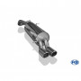 Silencieux arrière inox 2x76mm type 16 pour VOLKSWAGEN POLO GT/GTI TYPE 6R