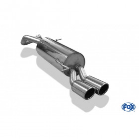 Silent rear duplex stainless steel 1x100mm type 16 for MAZDA CX5 TYPE KE/GH