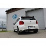 Silencieux arrière inox 2x88x79mm type 70 pour VOLKSWAGEN POLO WRC TYPE 6R