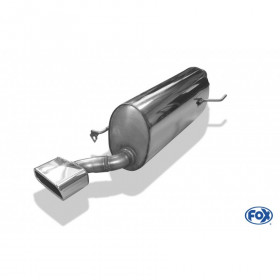 Silencieux arrière inox 1x145x65mm type 59 pour VOLKSWAGEN POLO TYPE AW1