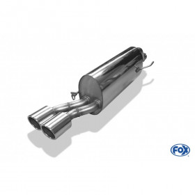Silencieux arrière inox 2x90mm type 16 pour VOLKSWAGEN POLO GTI TYPE AW1