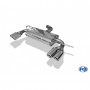Silent rear duplex stainless steel 1x100mm type 16 for MAZDA CX5 TYPE KE/GH