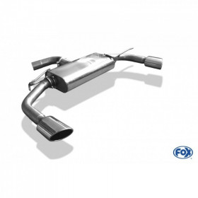 Silent rear duplex stainless steel 1x100mm type 16 for MAZDA CX5 TYPE KE/GH