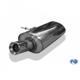 Silent rear duplex stainless steel 1x100mm type 16 for MAZDA CX5 TYPE KE/GH