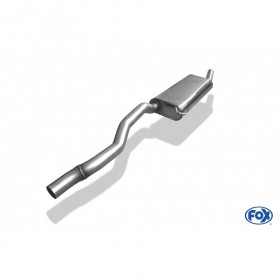 Silent rear duplex stainless steel 1x100mm type 16 for MAZDA CX5 TYPE KE/GH