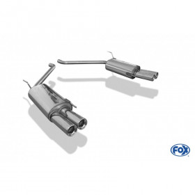 Silent rear duplex stainless steel 1x100mm type 16 for MAZDA CX5 TYPE KE/GH