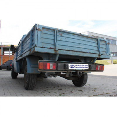 Silencieux arrière inox 2x63mm type 26 pour VOLKSWAGEN T4 BUS/TRANSPORTER/MULTIVAN/CARAVELLE