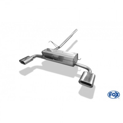 Silent rear duplex stainless steel 1x100mm type 16 for MAZDA CX5 TYPE KE/GH