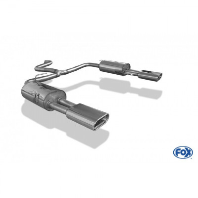 Silent rear duplex stainless steel 1x160x80mm type 53 for VOLKSWAGEN T5/T6 4-MOTION