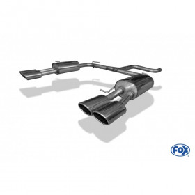 Silent rear duplex stainless steel 1x160x80mm type 53 for VOLKSWAGEN T5/T6 4-MOTION