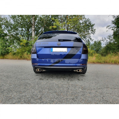 Silent rear duplex stainless steel 1x100mm type 27 for SUBARU IMPREZA TYPE GP (4WD)