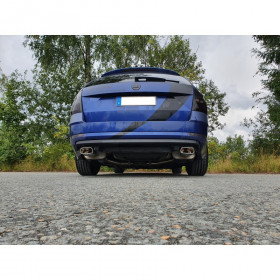 Silent rear duplex stainless steel 1x100mm type 27 for SUBARU IMPREZA TYPE GP (4WD)