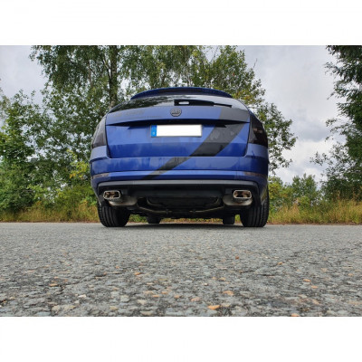 Silent rear duplex stainless steel 1x100mm type 27 for SUBARU IMPREZA TYPE GP (4WD)