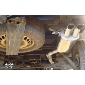 Silencieux arrière inox 2x63mm type 26 pour VOLKSWAGEN T5 PRITSCHE