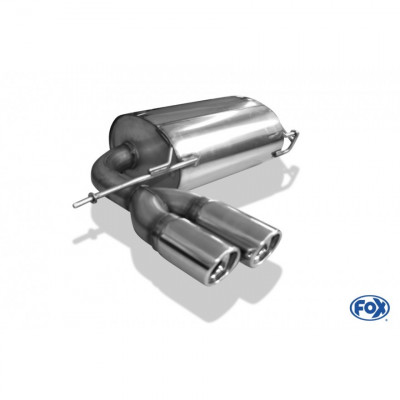 Silent rear duplex stainless steel 1x160x80mm type 53 for VOLKSWAGEN T5/T6 4-MOTION