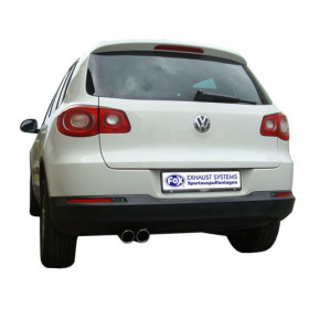 Silent rear duplex stainless steel 1x160x80mm type 53 for VOLKSWAGEN T5/T6 4-MOTION