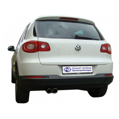 Silencieux arrière inox 2x80mm type 17 pour VOLKSWAGEN TIGUAN I 4-MOTION TYPE 5N