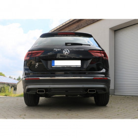 Silent rear duplex stainless steel 1x160x80mm type 53 for VOLKSWAGEN T5/T6 4-MOTION