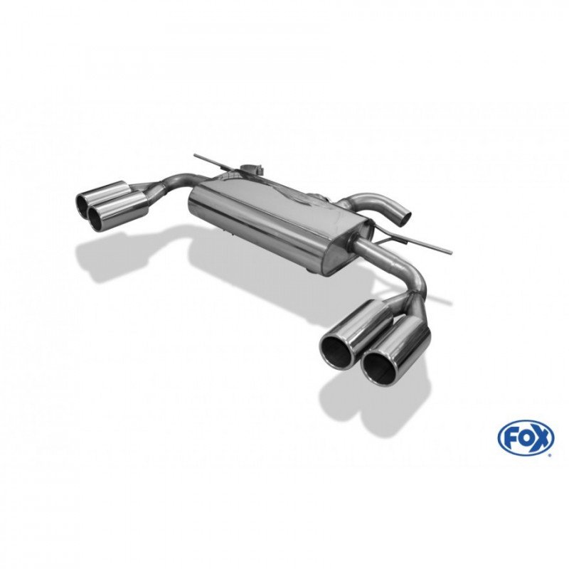 2 Embouts échappement Noir Inox - Pour VW Golf 6/7, Tiguan - Diamètre 60mm - Plug & Play