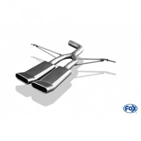 Silent rear duplex stainless steel 1x160x80mm type 53 for VOLKSWAGEN T5/T6 4-MOTION