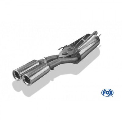 Silent rear duplex stainless steel 1x160x80mm type 53 for VOLKSWAGEN T5/T6 4-MOTION