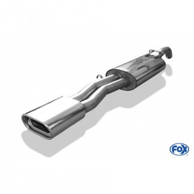 Silent rear duplex stainless steel 1x160x80mm type 53 for VOLKSWAGEN T5/T6 4-MOTION