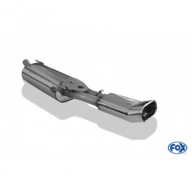 Silent rear duplex stainless steel 1x160x80mm type 53 for VOLKSWAGEN T5/T6 4-MOTION