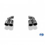 Embouts d'échappement duplex inox 2x90mm type 16 pour VOLKSWAGEN TOUAREG TYPE 7L