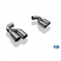 Embouts d'échappement duplex inox 2x90mm type 16 pour VOLKSWAGEN TOUAREG TYPE 7L