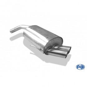 Silent rear duplex stainless steel 1x160x80mm type 53 for VOLKSWAGEN T5/T6 4-MOTION