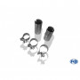 Silencieux arrière inox 2x76mm type 14 pour ALFA ROMEO 156