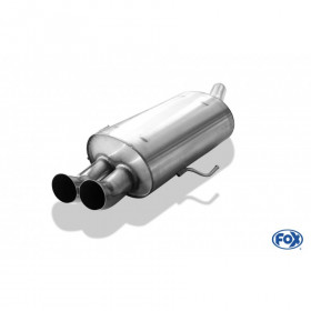 Silent rear duplex stainless steel 1x160x80mm type 53 for VOLKSWAGEN T5/T6 4-MOTION