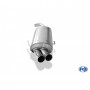 Silencieux arrière inox 2x76mm type 18 pour ALFA ROMEO 156