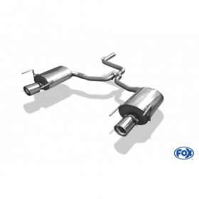 Silent rear duplex stainless steel 1x160x80mm type 53 for VOLKSWAGEN T5/T6 4-MOTION