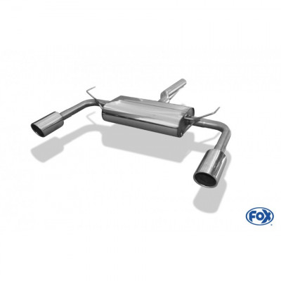 Silencieux arrière duplex inox 1x100mm type 16 pour ALFA ROMEO GIULIETTA