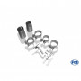 Silencieux arrière inox 2x80mm type 16 pour ALFA ROMEO MITO TYPE 955