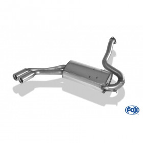 Silent rear duplex stainless steel 1x160x80mm type 53 for VOLKSWAGEN T5/T6 4-MOTION