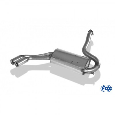 Silent rear duplex stainless steel 1x160x80mm type 53 for VOLKSWAGEN T5/T6 4-MOTION