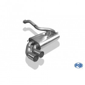 Silent rear duplex stainless steel 1x160x80mm type 53 for VOLKSWAGEN T5/T6 4-MOTION