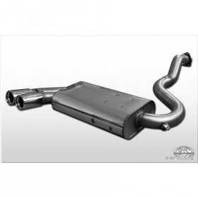 Silencieux arrière inox 2x76mm type 13 pour AUDI URQUATTRO