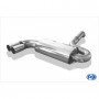 Silencieux arrière inox 2x76mm type 10 pour AUDI URQUATTRO