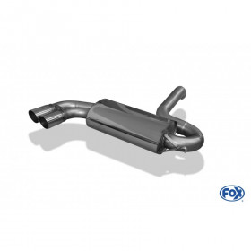 Silent rear duplex stainless steel 1x160x80mm type 53 for VOLKSWAGEN T5/T6 4-MOTION