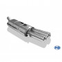 Silencieux arrière inox 2x76mm type 13 pour AUDI 80/90 TYPE 89/B3