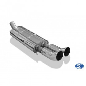 Silent rear duplex stainless steel 1x160x80mm type 53 for VOLKSWAGEN T5/T6 4-MOTION