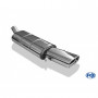 Silencieux arrière inox 1x135x80mm type 53 pour AUDI 80/90 TYPE 89/B3