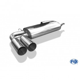 Silent rear duplex stainless steel 1x160x80mm type 53 for VOLKSWAGEN T5/T6 4-MOTION