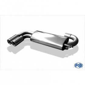 Silent rear duplex stainless steel 1x160x80mm type 53 for VOLKSWAGEN T5/T6 4-MOTION