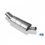 Silencieux arrière inox 1x135x80mm type 53 pour AUDI 80 CABRIOLET TYPE B4