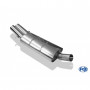 Silencieux arrière inox 2x76mm type 10 pour AUDI 80 CABRIOLET TYPE B4